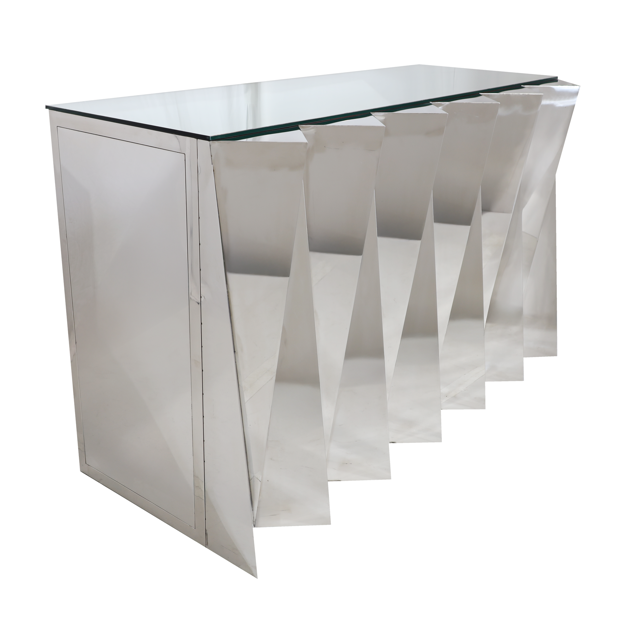 6' Silver Monarch Bar w/ Mirror Top