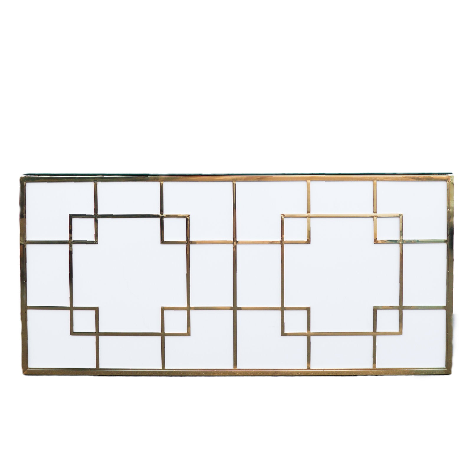 8' White & Gold Renaissance Bar