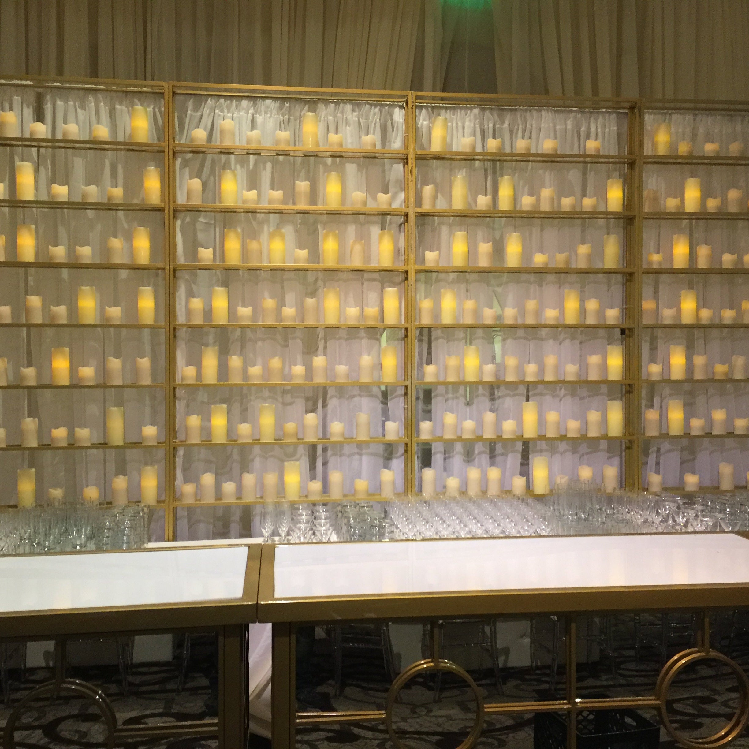 10′ High Candle Wall