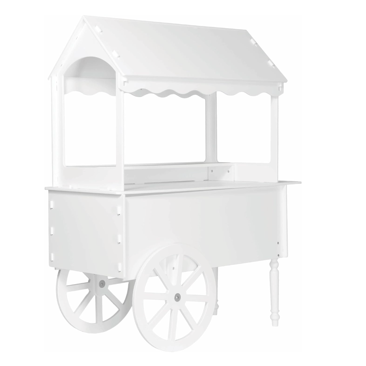 White Dessert Cart Stand